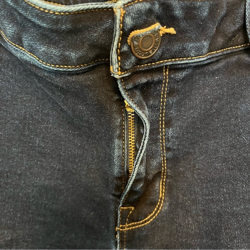 Maurice’s M jeans 4 way stretch dark denim button fly straight pockets XL plus - Picture 10 of 12